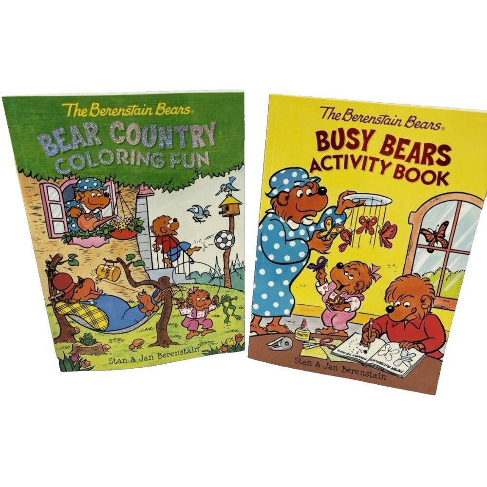 The Berenstain Bears Busy Bears Activity & Bear Country Colouring Book Set Kids